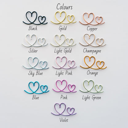 Custom Surname Wedding Cake Topper with Polaroid Photo Holder – Personalized Wire Cake Decoration – Handmade Wedding Keepsake Gift