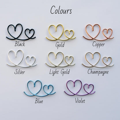 Circle Wire Table Number Card Holders – Minimalist Wedding Decor