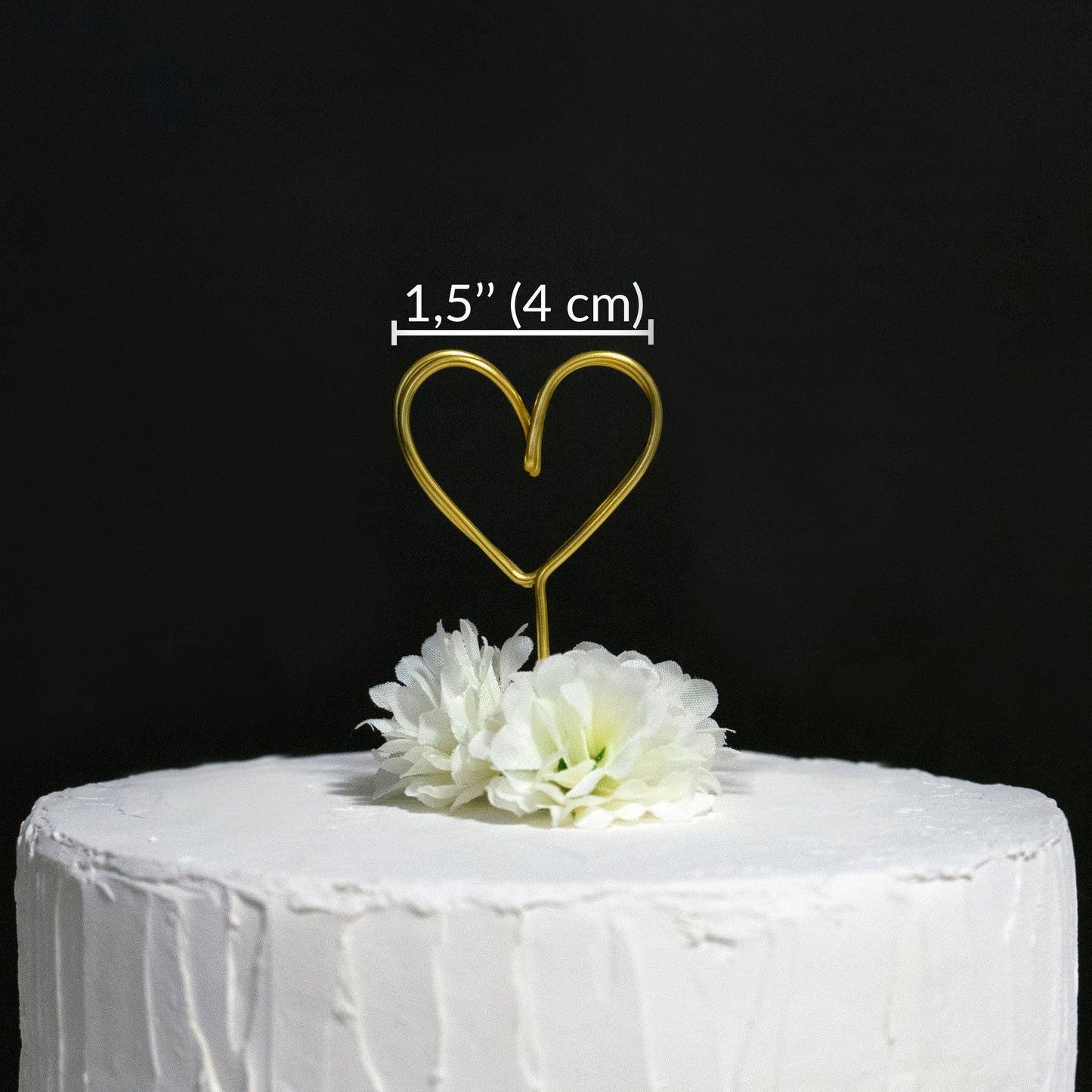 Wire Heart Photo Holder Cake Topper – Personalized Wedding Decor