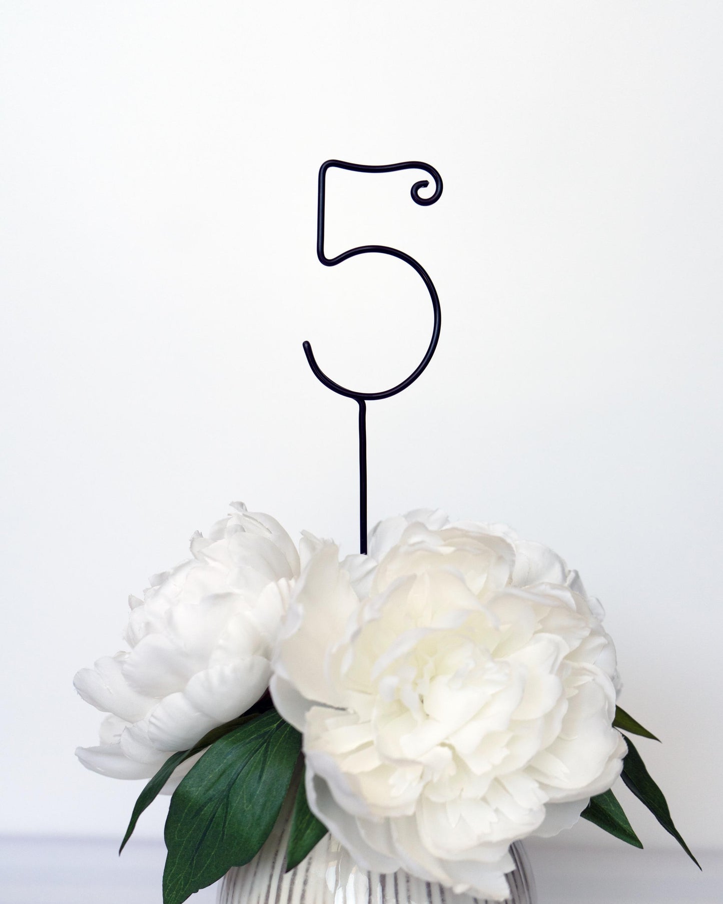 Wire Elegant Wedding Table Numbers – Handmade Aluminum Centerpiece Numbers – Minimalist Wedding & Event Décor