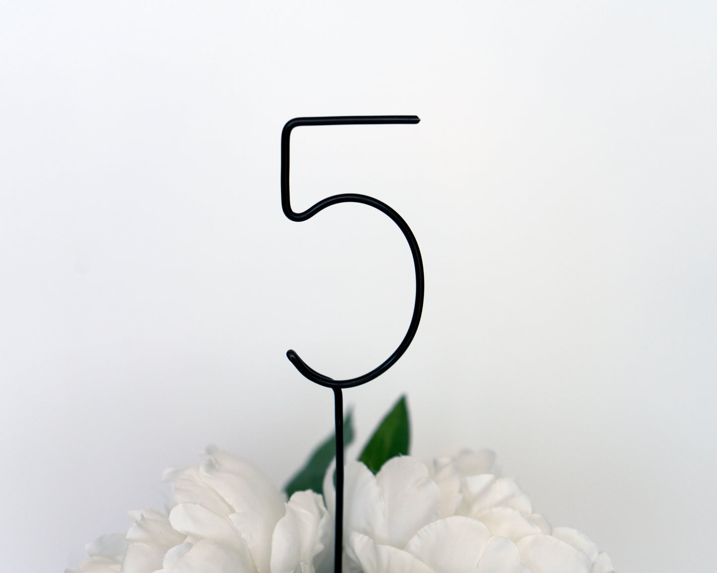 Wire Classic Wedding Table Numbers – Handmade Aluminum Centerpiece Numbers – Minimalist Wedding & Event Decor