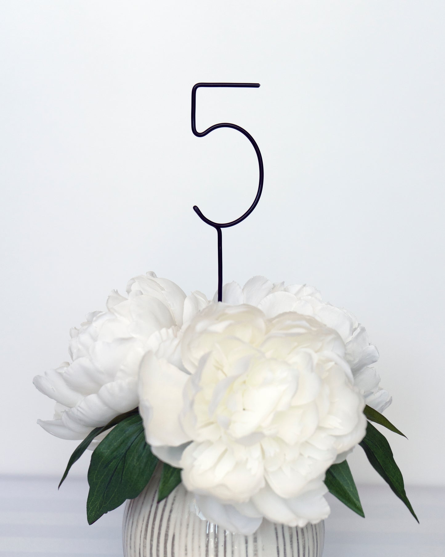 Wire Classic Wedding Table Numbers – Handmade Aluminum Centerpiece Numbers – Minimalist Wedding & Event Decor